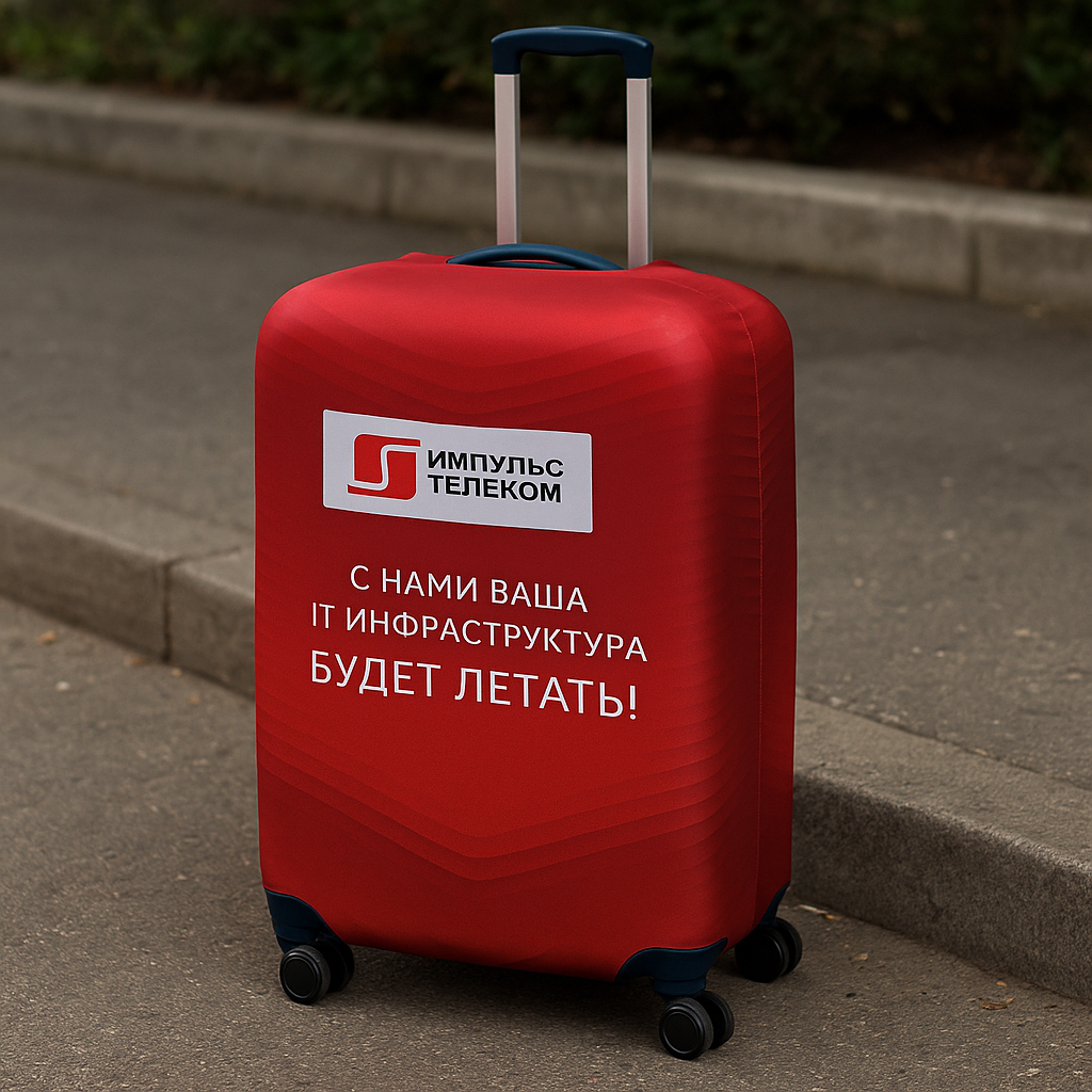 Чехол на чемодан с логотипом
