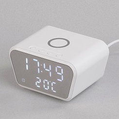 Часы IQ Clock с беспроводным зарядным устройством - изображение 2 Часы IQ Clock с беспроводным зарядным устройством - фото 2