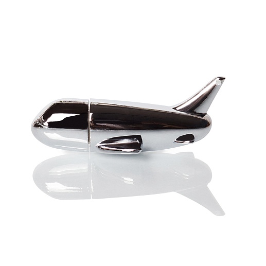 Металлическая флешка "Самолет"- фото 1