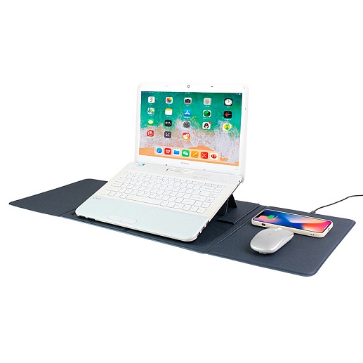 Коврик для мыши с беспроводной зарядкой и подставкой для ноутбука Optimus Pad Smart- фото 1