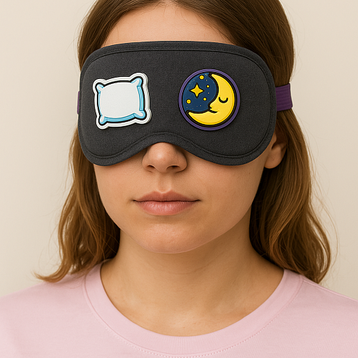 Маска для сна со сменными стикерами- фото 1