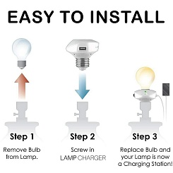 Лампа с зарядкой USB Light Bulb LampCharger  - фото 2