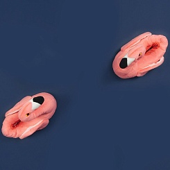 Плюшевые тапочки "Фламинго" - фото 2