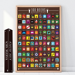 Скретч-постер "100 видов пива" - фото 3