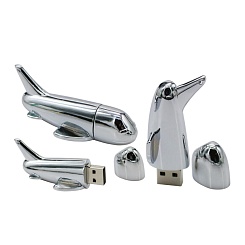 Металлическая флешка "Самолет" - фото 3