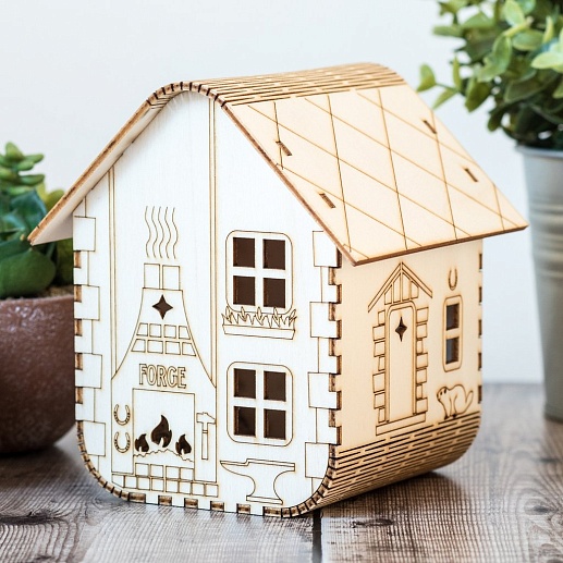 Деревянный 3D светильник-конструктор- фото 1