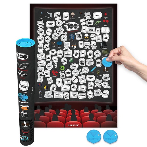 Скретч-постер "100 фильмов"- фото 1