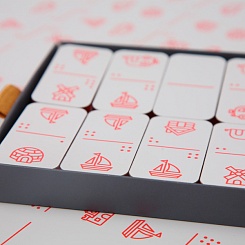 Пластиковое домино с логотипом - фото 2