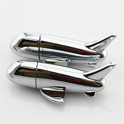 Металлическая флешка "Самолет" - фото 2