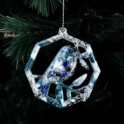 Елочная игрушка из смолы Снегирь - фото 2