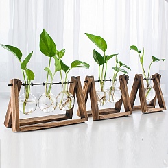 Ваза для цветов в форме колбы - фото 4