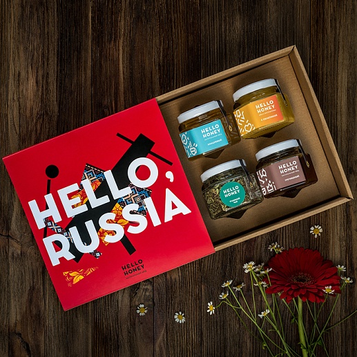 Медовый набор "Hello, Russia!"- изображение 1 Медовый набор "Hello, Russia!"- фото 1