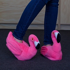 Плюшевые тапочки "Фламинго" - фото 4