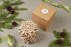 Набор снежинок из дерева Snowflakes - фото 3