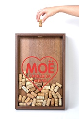 Копилка для винных пробок "Мое сердце за Мерло!" - фото 2