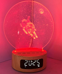 3D-светильник с часами - фото 2