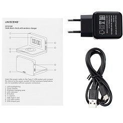 Часы с беспроводной зарядкой Desktop Clock - фото 4