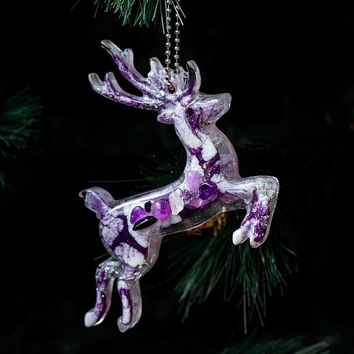 Елочная игрушка из смолы Олень- фото 1