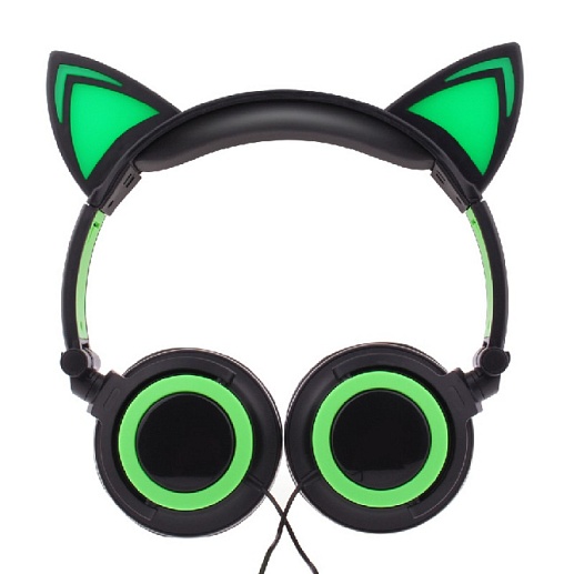 Наушники светодиодные - кошачьи уши CAT EARS- фото 1