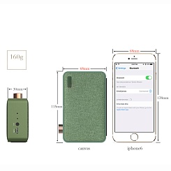 Портативная Bluetooth-колонка Emie Canvas - фото 2