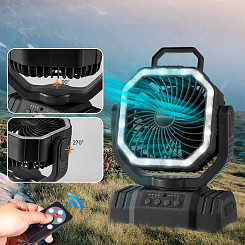 Портативный вентилятор с подсветкой - фото 4