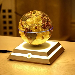 Левитирующий Глобус Винтажное Золото - изображение 3 Левитирующий Глобус Винтажное Золото - фото 3