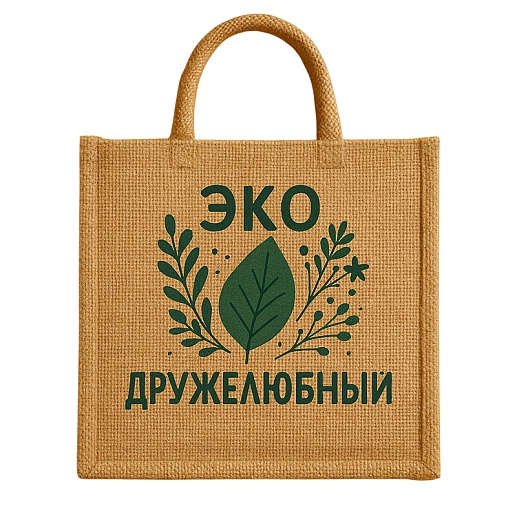 Эко-сумка из джута - фото 1