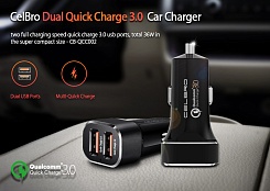 Автомобильная зарядка CELBRO Qualcomm QC 3.0 - изображение 5 Автомобильная зарядка CELBRO Qualcomm QC 3.0 - фото 5