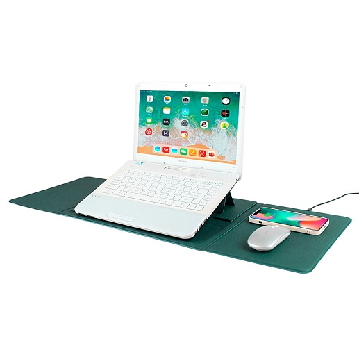 Коврик для мыши с беспроводной зарядкой и подставкой для ноутбука Optimus Pad Smart- фото 1