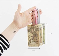 Багажная бирка "Карта мира" - фото 9