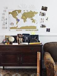 Скретч-карта мира английская - фото 4