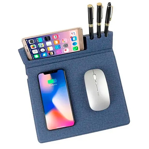 Коврик для мыши с беспроводной зарядкой и органайзером Optimus Pad Pro- фото 1