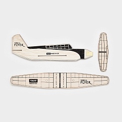 Модель деревянного самолета Turbo Flyer - фото 8