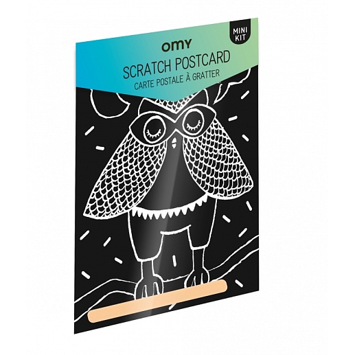 Скретч-открытка "Сова"- фото 1