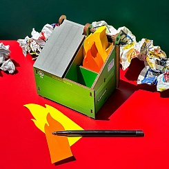 Настольный органайзер «Горящий мусорный контейнер» - фото 4