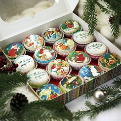 Макаруны "Новогодняя ностальгия" - 16шт. - фото 2