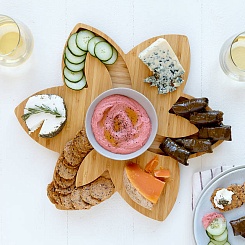 Бамбуковая доска для сервировки "Лотос" - фото 2