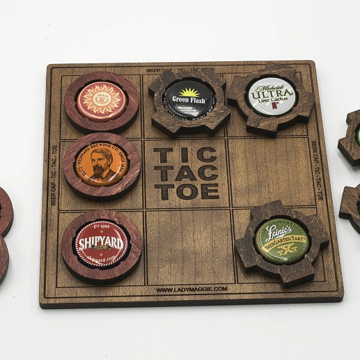 Игра "Крестики и нолики" с пивными рышками- фото 1