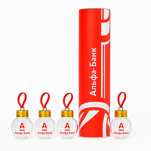 Корпоративные алкошарики для ёлки- фото 1