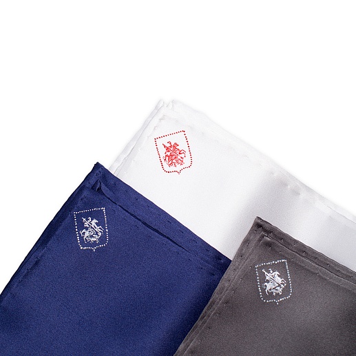 Нагрудный мужской платок из шелка ручной росписи- фото 1