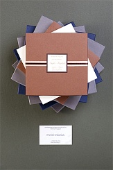 Нагрудный мужской платок из шелка ручной росписи - фото 6