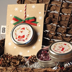 Рождественская открытка-коробка леденцов - фото 2