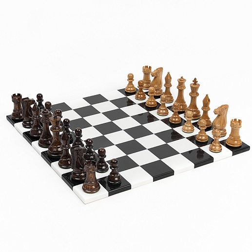 Комплект шахмат TABIA с глянцевой доской- фото 1
