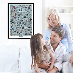 Скретч-постер 101 идея для семейного отдыха - фото 3