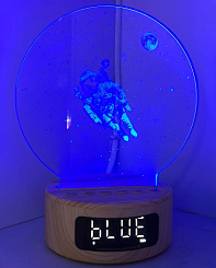 3D-светильник с часами - фото 3