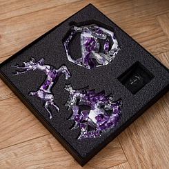 Набор елочных украшений из ювелирной смолы - фото 3