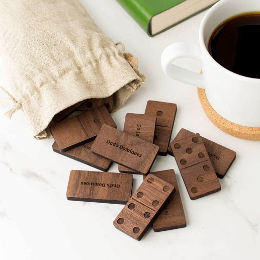 Деревянное домино с логотипом- фото 1