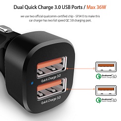 Автомобильная зарядка CELBRO Qualcomm QC 3.0 - изображение 7 Автомобильная зарядка CELBRO Qualcomm QC 3.0 - фото 7