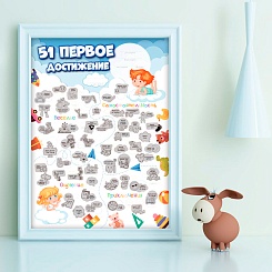 Скретч-постер «51 первое достижение» - фото 2