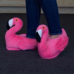 Плюшевые тапочки "Фламинго" - фото 8